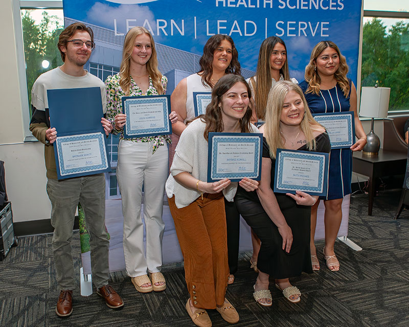 MTSU CBHS scholarship award winners