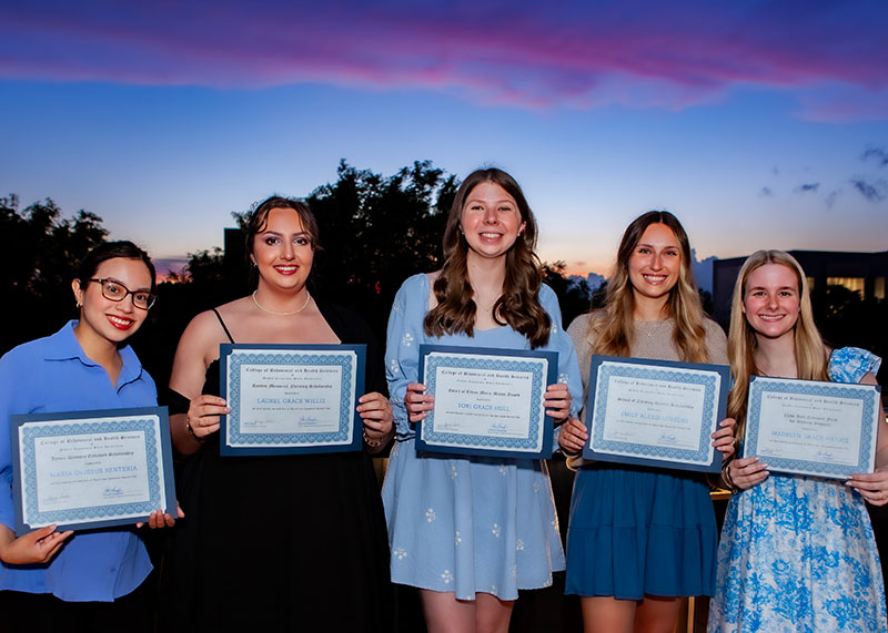 MTSU CBHS scholarship award winners
